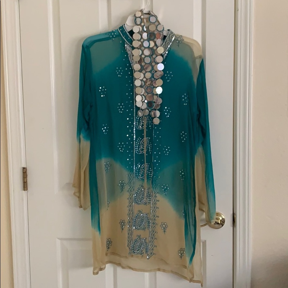 Indian see through garba